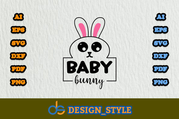Baby Bunny SVG: Graphics & Print Templates for Sellers