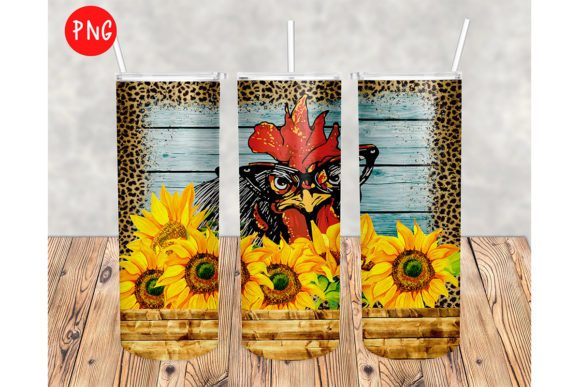 Chicken Girl Farm Sunflower Graphics for Crafts