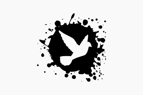 Dove of Peace Splat Ink for Crafts & Graphics