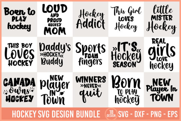 Hockey SVG Design Bundle: Graphics for Crafts & Content