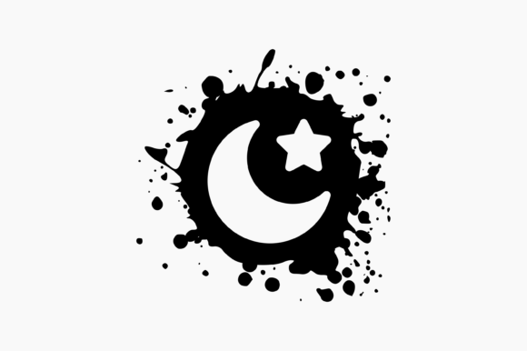Islam Muslim Symbol Splat Ink: Graphics for Crafts-Driven Branding