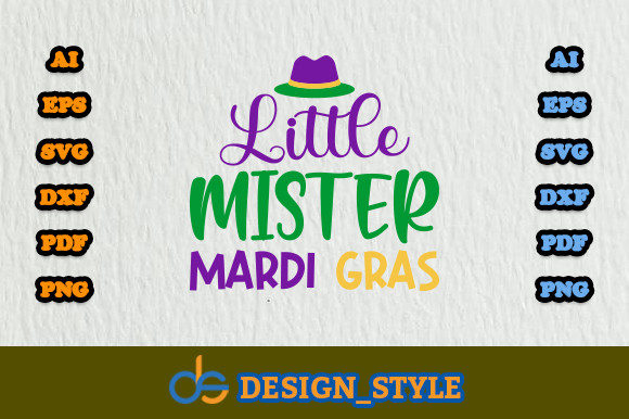 Little Mister Mardi Gras SVG: Graphics & Print Templates