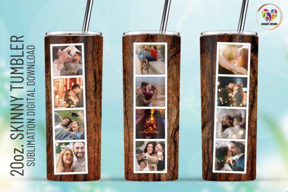 Rustic Wood Photo Frame Graphics for Print Templates