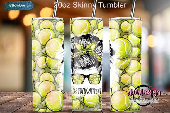 Tennis Mom Life Graphics: Tumbler Wraps for Local Branding