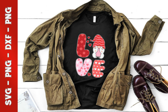 Valentine’s Day Cute Love Heart Gnome Graphics